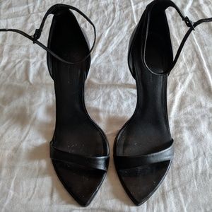 Zara Heeled Leather Sandals